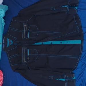 Guess Black Men's Large Long Sleeve Dress Shirt.